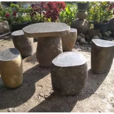 Produsen Meja Batu Alam Sentuhan Alam Rembang